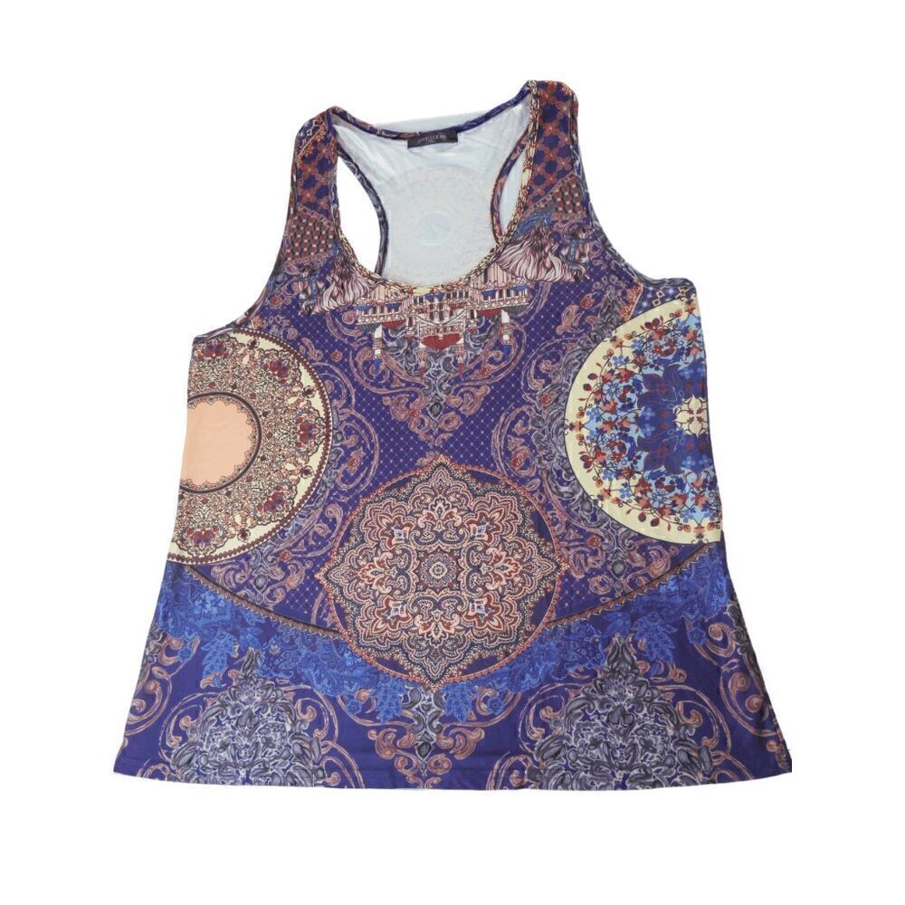 Women's Racerback Ethnic Print Top 1XL